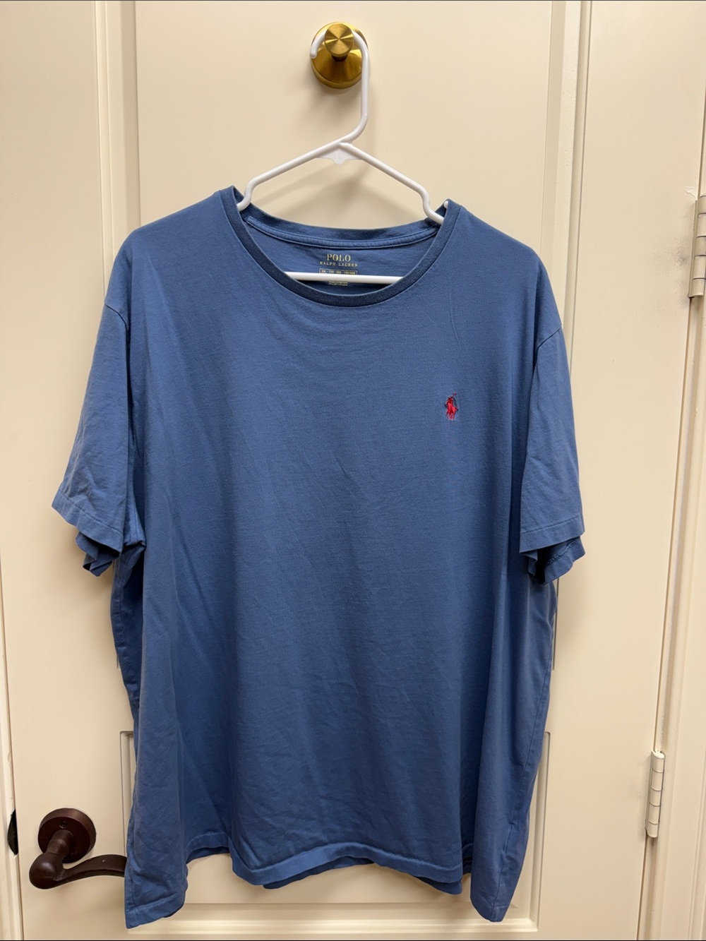 Polo by Ralph Lauren Blue Short Sleeve Crewneck Tee with Red Pony
